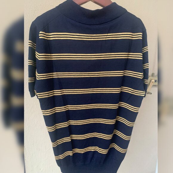 Miu Miu Striped Cashmere and Silk Polo Sweater - Picture 3 of 9